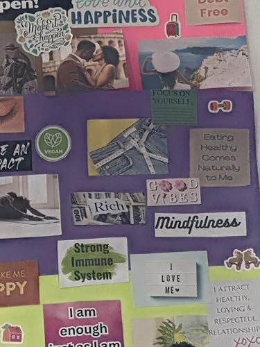 NAVY PEONY Empowering Vision Board Quote Stickers (46 Pieces ...