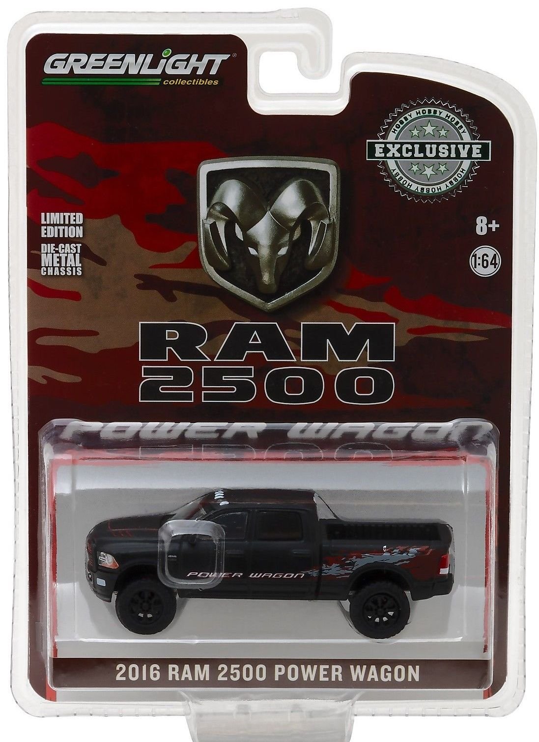Dodge 2016 Ram 2500 Power Wagon Pickup Truck Matt Black Hobby