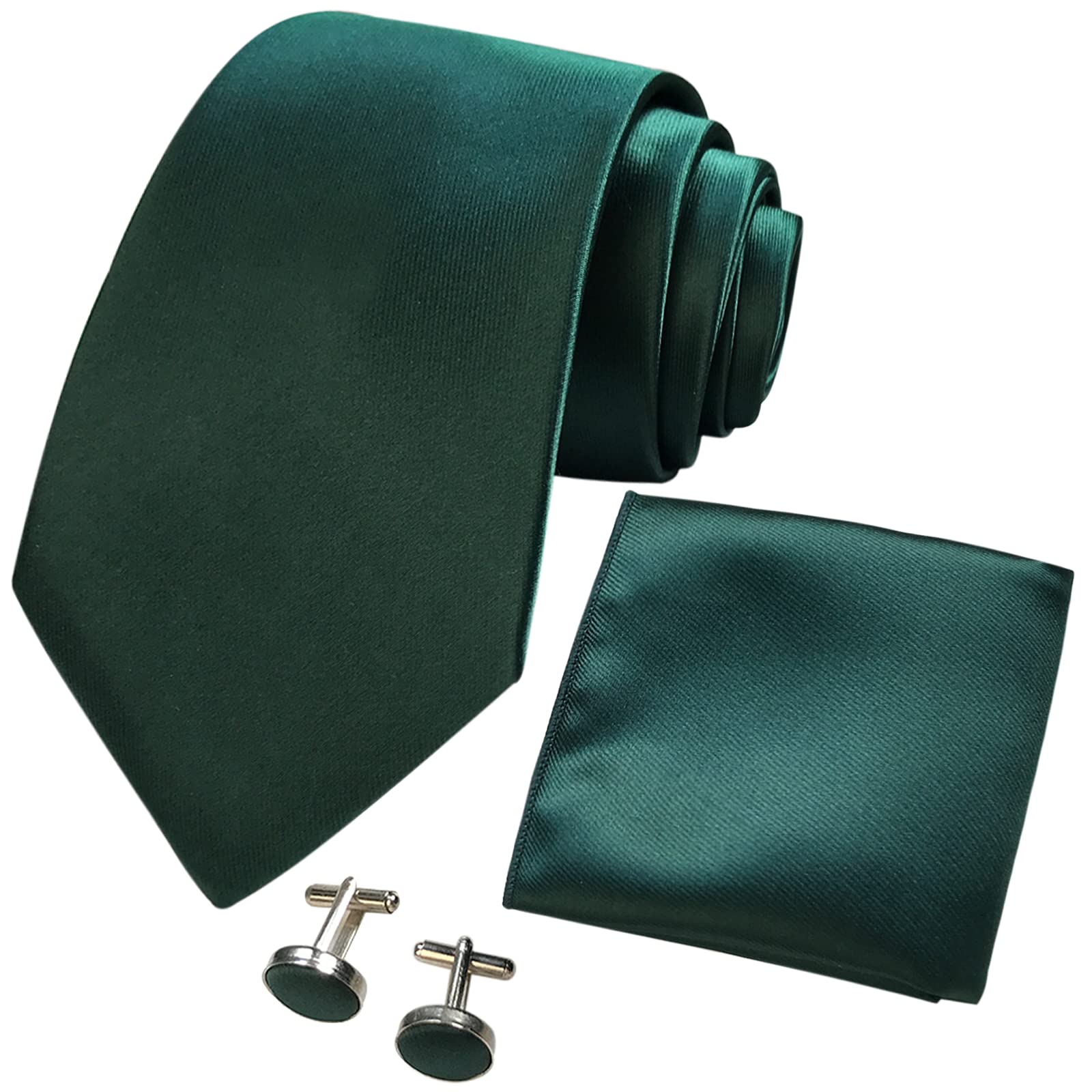 CANGRON corbata para hombre con opciones de color corbata con corbata bolsillo cuadrado gemelos caja regalo