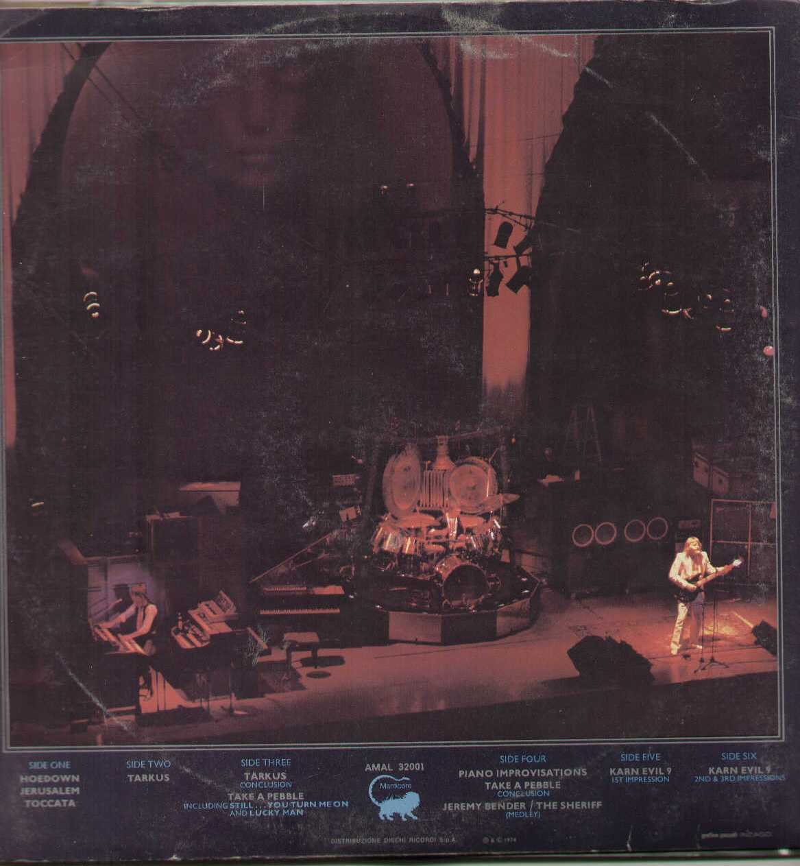Welcome Back My Friends to the Show That Never Ends... Ladies and Gentlemen, Emerson, Lake & Palmer [TRIPLE LP]