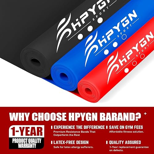 Miniatura 3 de Bandas de resistencia, bandas de ejercicio, bandas de terapia física para entrenamiento de fuerza, yoga, pilates, banda elástica elástica con