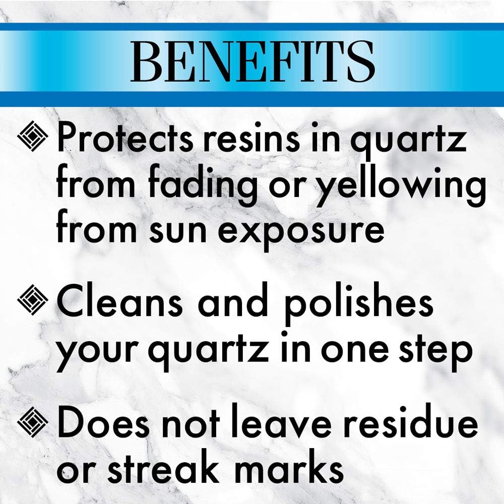 Stone Care International Quartz Cleaner and Polish - 24 Ounce (2 Pack) - Clean & Shine Your Quartz Countertops Islands and Stone Surfaces with UV Protection : Health & Household