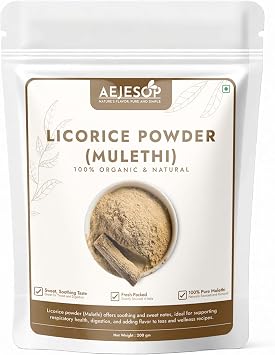 AEJESOP Licorice Root Powder, Raw Mulethi Powder,7oz200g