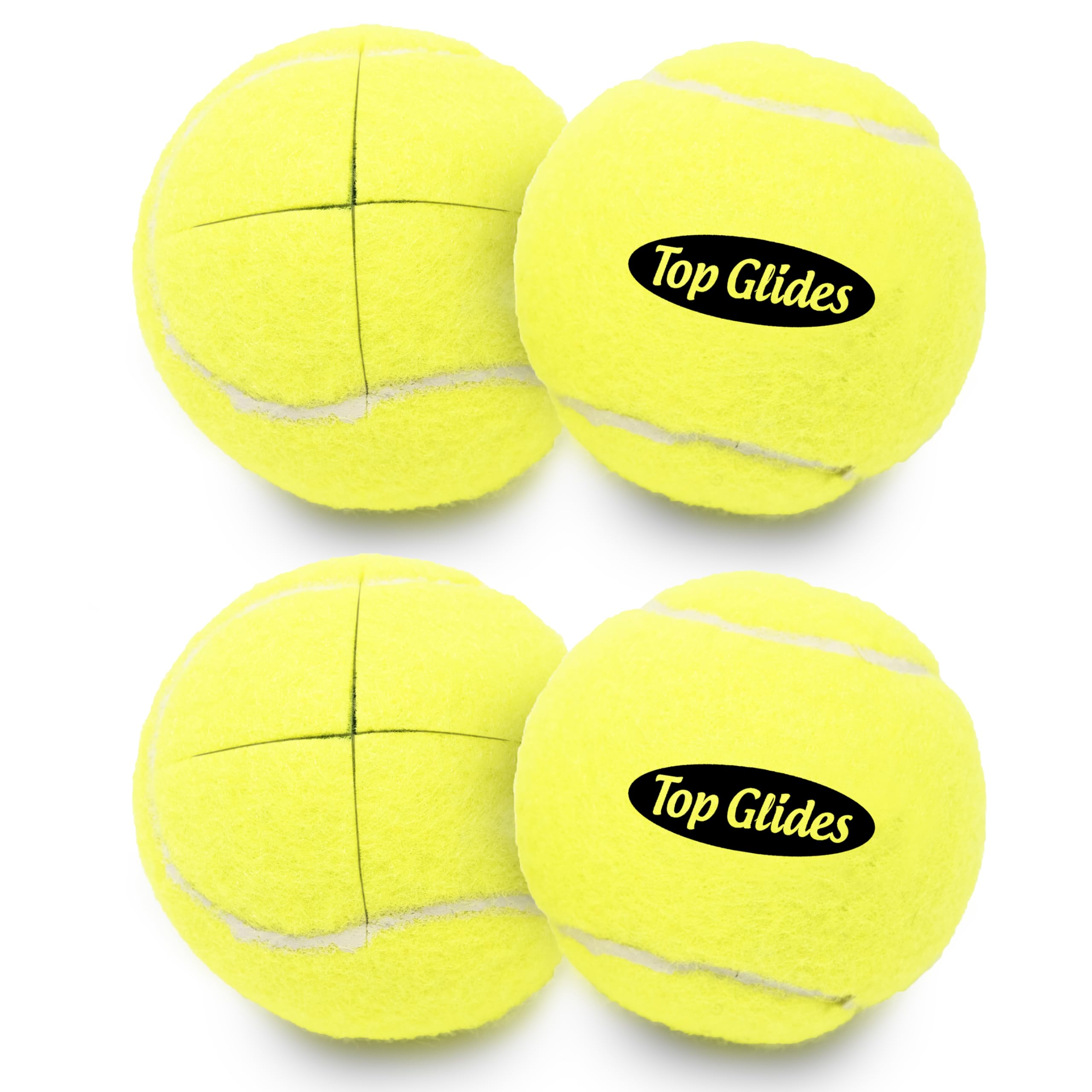 Top Glides Walker Tennis Ball Glides - Yellow -1 Top Glides Walker Tennis Ball Glides - Yellow -1