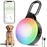 2-in-1 GPS Tracker Dog Light | Smart Tracking Pet LED Light for iOS Only | IP68 Waterproof | 6 Modes Dog Collar Light for Night Walking, Camping | Works with Apple Find My, No Subscription