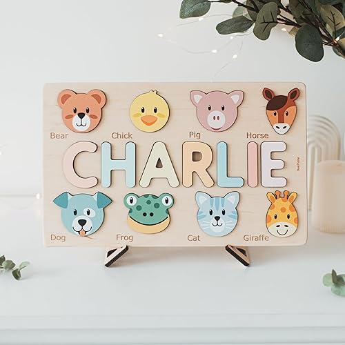 Miniatura 9 de Rompecabezas de nombre personalizado para niños, regalos personalizados para bebés, rompecabezas con nombre personalizado para niños pequeños de 1 a