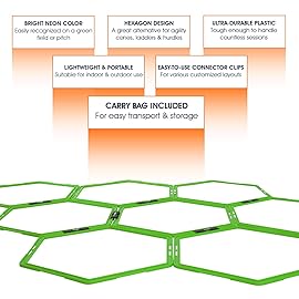 Yes4All Agility Hex Ring - Green Neon - 12 Rings