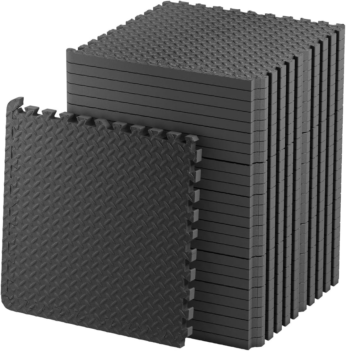 TAPPETO GOMMATO FITNESS 60 X 60 CM AD INCASTRO PUZZLE PAVIMENTO PALESTRA MATERASSINO ANTISCIVOLO TATAMI KARATE PAVIMENTO COMPONIBILE