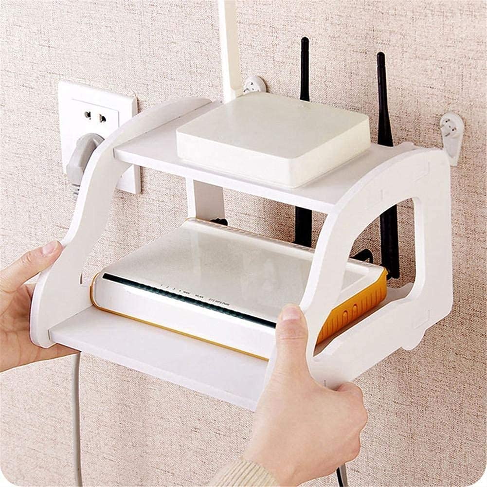 DECORVISTA Wooden Set Top Box Wall Shelf WiFi Routers Holder Wooden Wall Shelves Setup Box Stand for Home | Wall Mount Stylish WiFi Router Holder TV Cabinet Living Room Furniture (B09RP8J1WR) Amazon Price History, Amazon Price Tracker