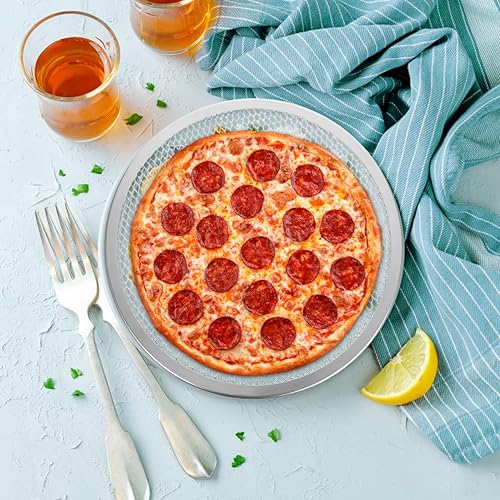 Miniatura 3 de KALLORY Pantalla para hornear pizza, pantalla redonda para hornear con agujeros, bandejas para hornear pizza para horno (16 pulgadas)