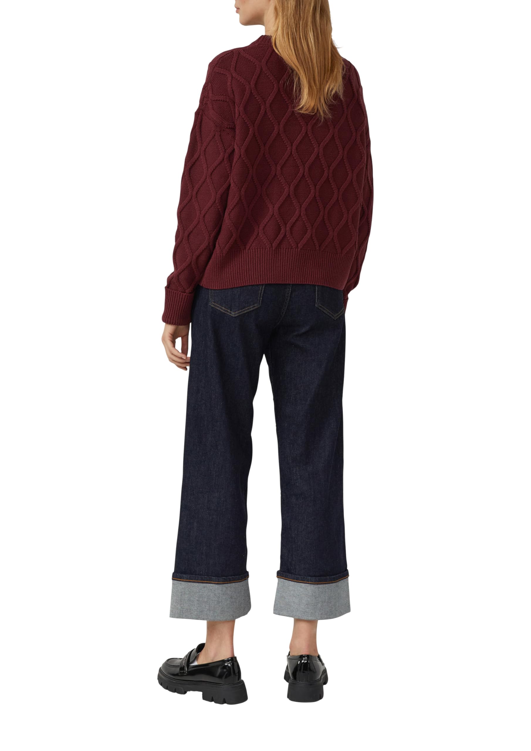 s.Oliver Pullover im Relaxed Fit mit Zopfmuster