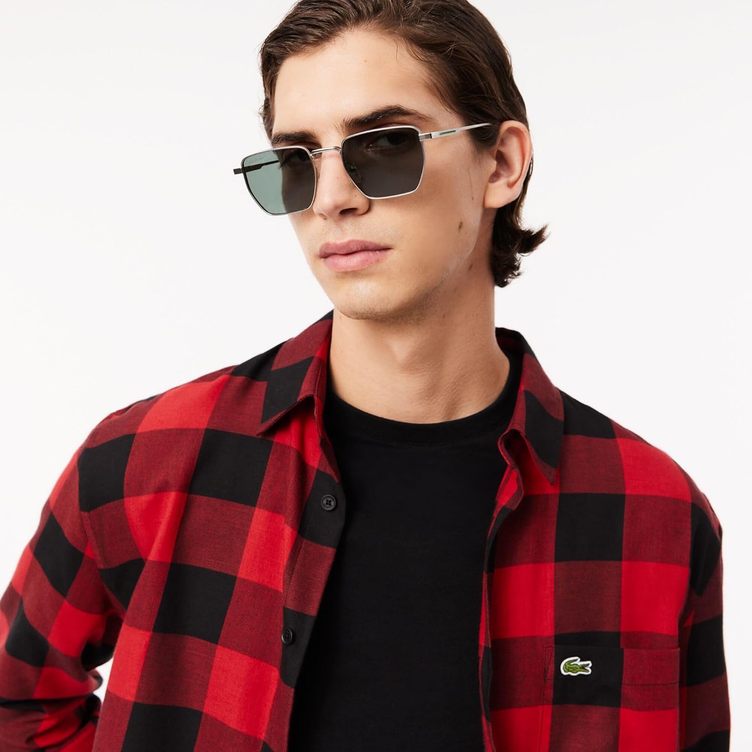 Lacoste Men's Regular Fit Cotton & Wool Overshirt - Image 4