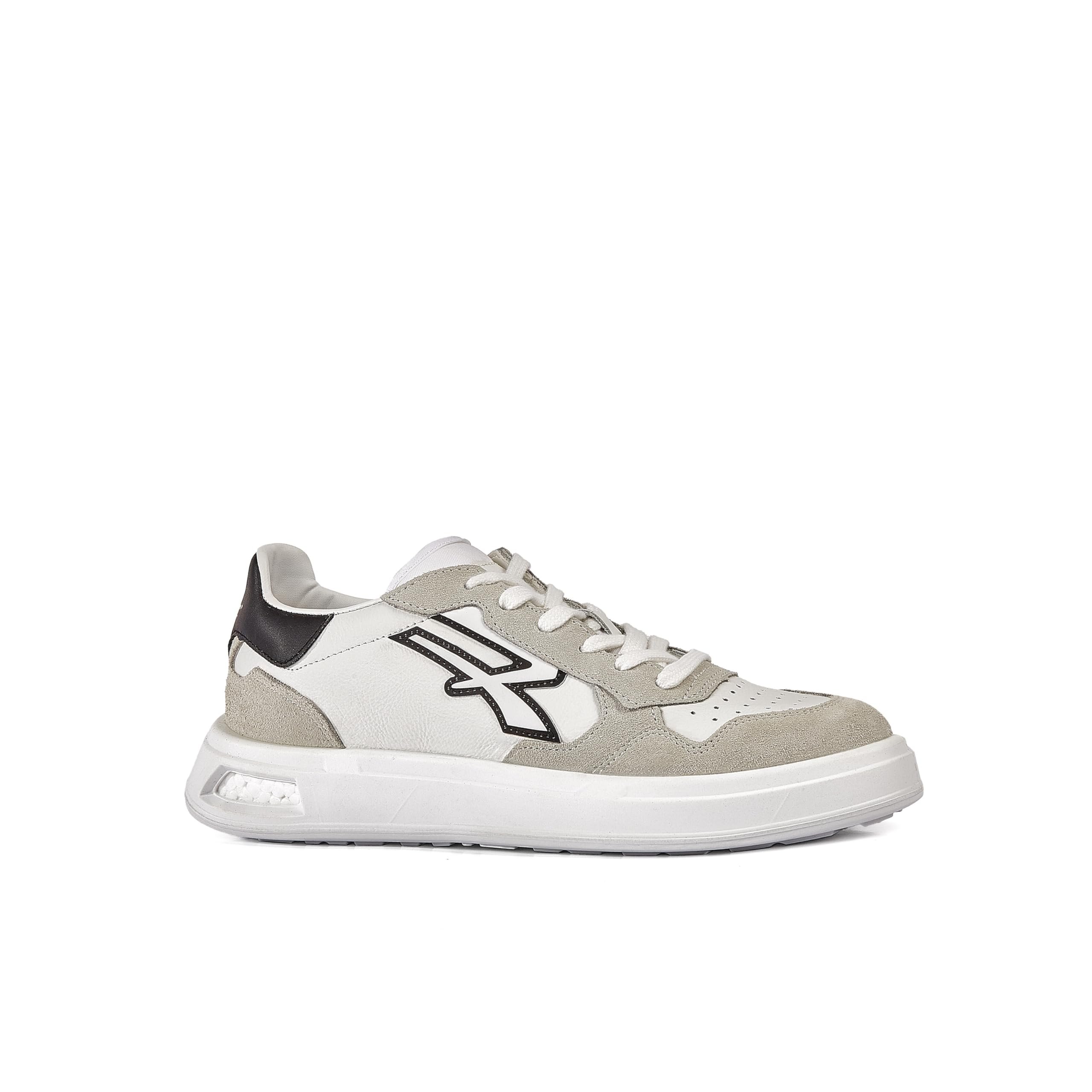 U-Power Urban Lifestyle Helix, Scarpe Sportive e Casual Bianche, Nere e Beige in Morbida Pelle. Sneakers Basse con Suola Antiscivolo con Inserto Infinergy, Ideali per l'uso Quotidiano.