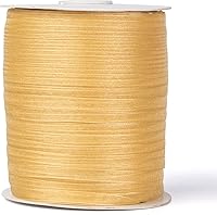 Vista 9 de KISSITTY Cinta de organza transparente de 500 yardas de 1/4 de pulgada, cinta decorativa para manualidades, cintas negras para envolver regalos