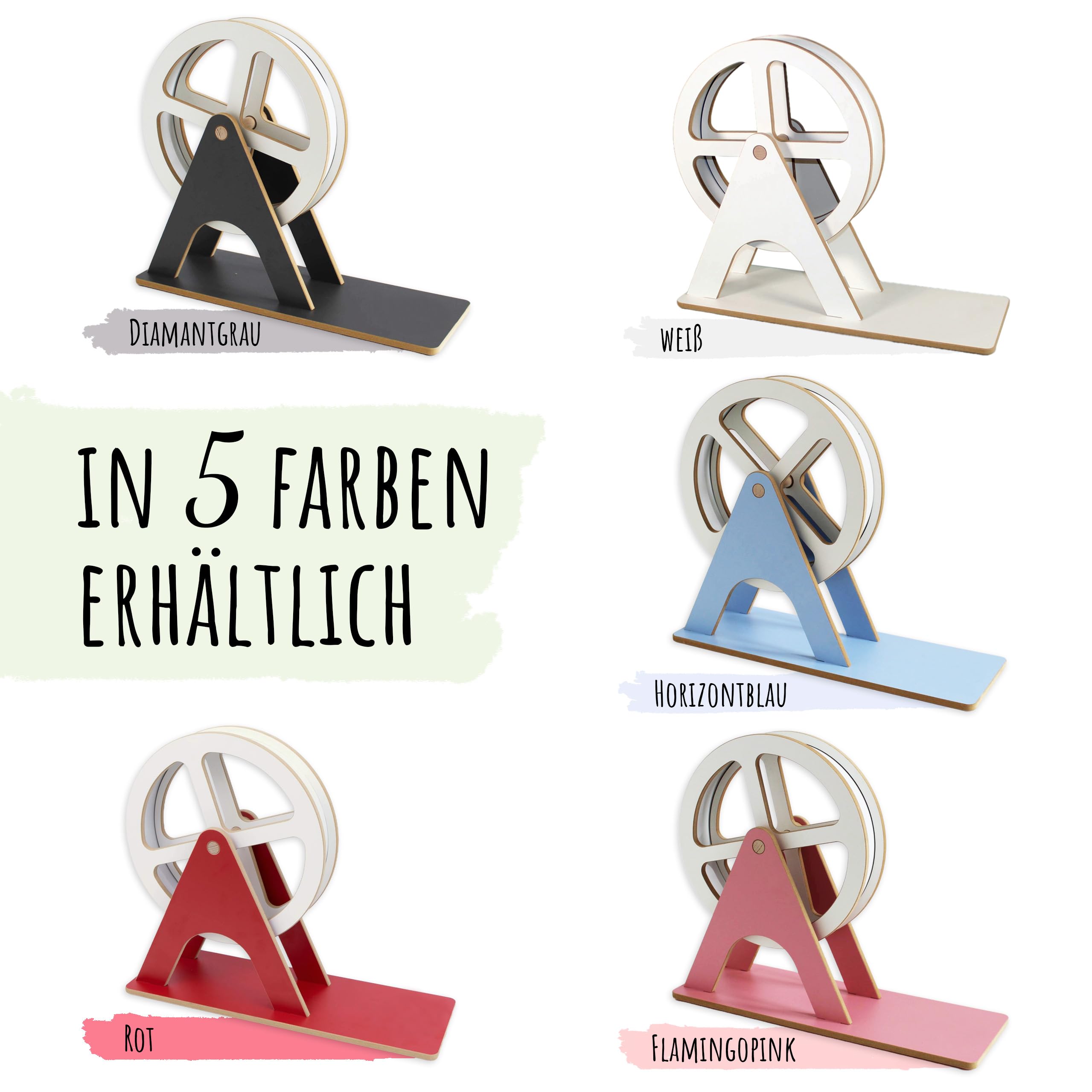 Holzura - XXL Regal für Toniebox 2, Toniefiguren Riesenrad, Aufbewahrung für Tonies, Halterung für Toniebox, drehbar und personalisierbar mit Name