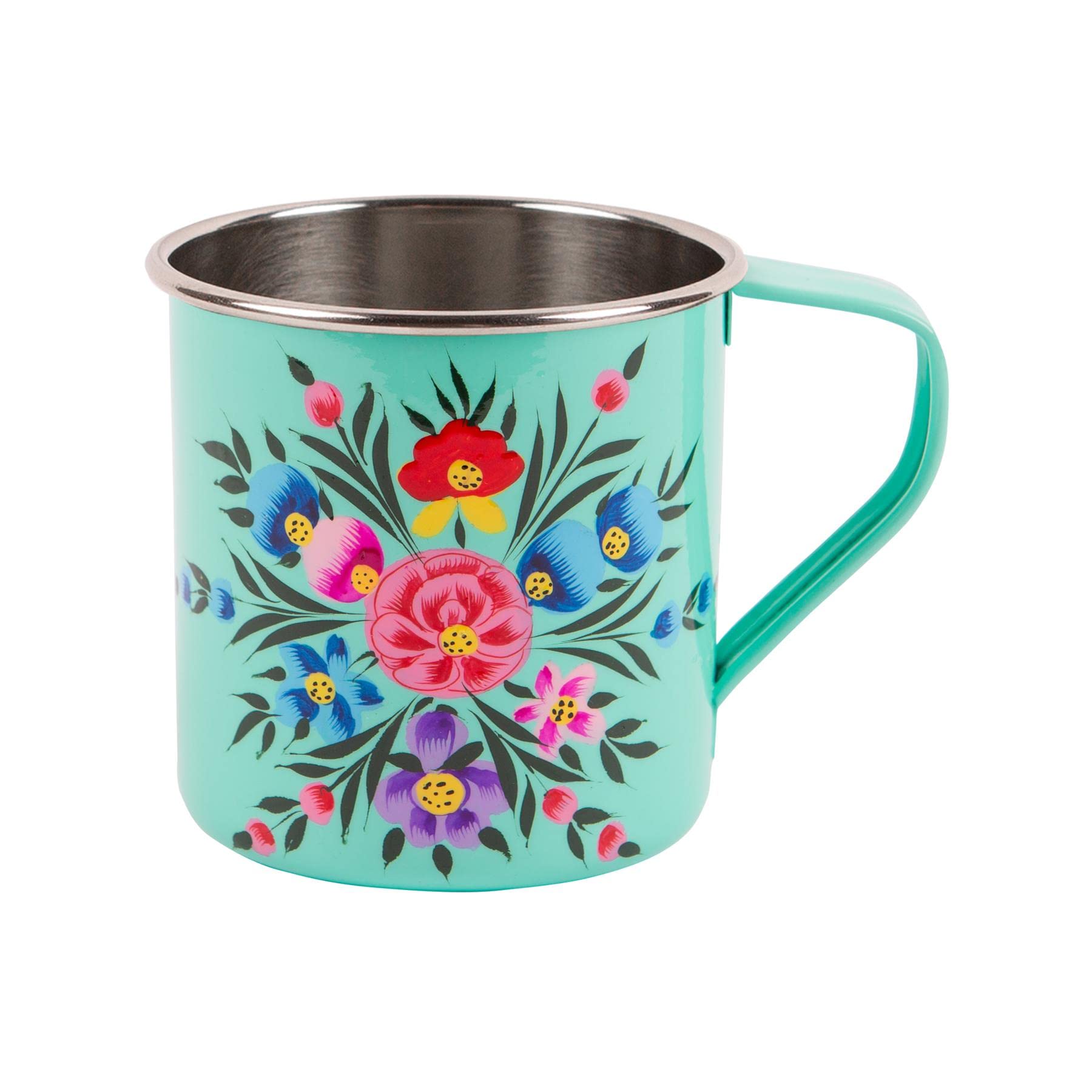 Billy Can Mint Pansy - Camping Mug - 450Ml