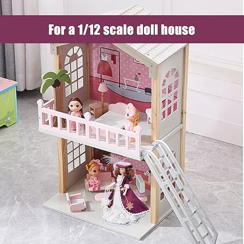 Miniatura 4 de YEmirth Victorian Lady Miniature People Porcelain Sombrero de falda púrpura oscuro muñeca de cerámica para mujer escala 1 12 porcelana para bebé