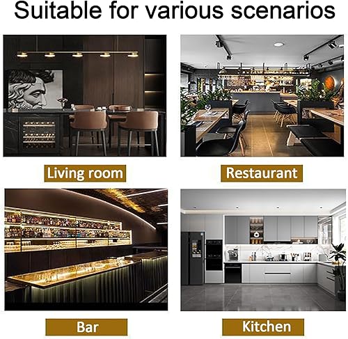 Miniatura 6 de Estante de vino montado en la pared, estantes flotantes de unidad de bar, soporte para copas de vino, estante de exhibición de botellas de bar,