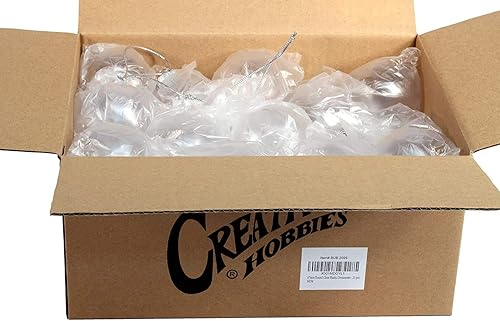 Miniatura 4 de Creative Hobbies Esferas decorativas de plástico transparente, parte delantera abierta con parte inferior plana, ideales para terrarios, 3.25