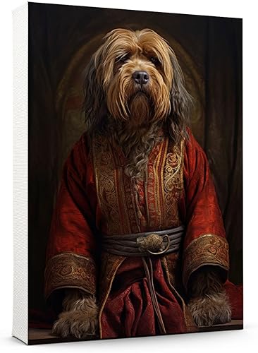 Miniatura 636 de Thuan Chow Chow Retrato de mascota con disfraz real de perro en un disfraz retrato de perro con vestimenta Retrato medieval de mascota retrato