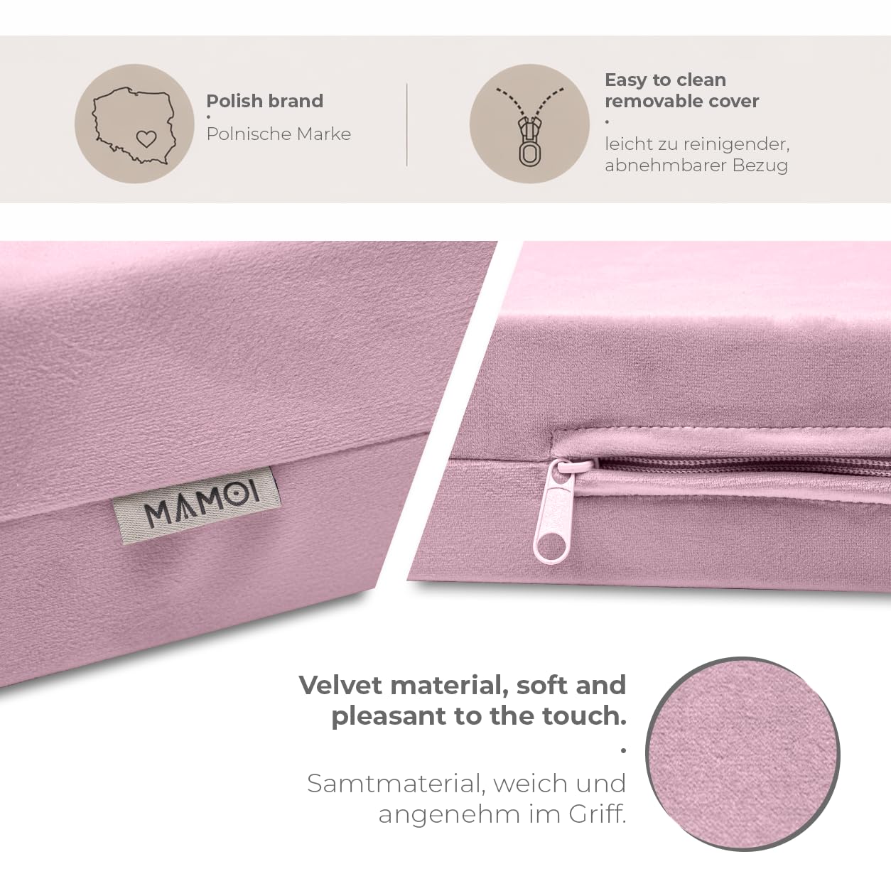 MAMOI® Spielmatte für baby, Turnmatte für kinder indoor, Matte für kinderzimmer boden, Bodenmatte, Hüpfmatte, Sprungmatte, Turnmatten hüpfmatratze, Gymnastikmatte, Spielmatratze, Sportmatte