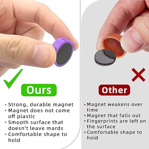 Miniatura 2 de DARUITE Imanes para nevera, 50 imanes fuertes para refrigerador para pizarra blanca, pequeños y resistentes mini imanes lindos para refrigerador,