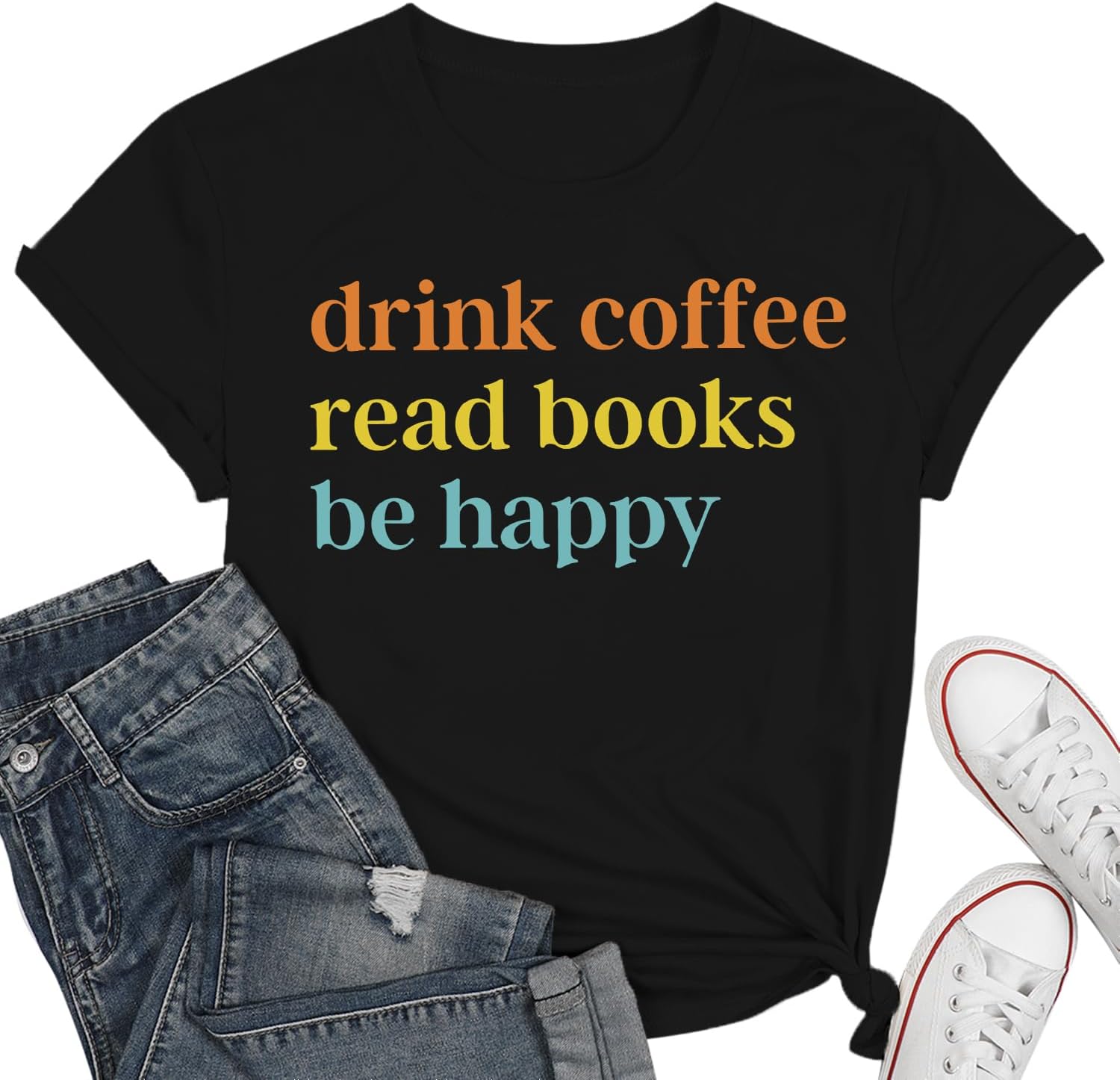 Read Shirt Women - Book Lovers Tshirts with Reading Quote Short Sleeve Tee for Librarian & Teachers