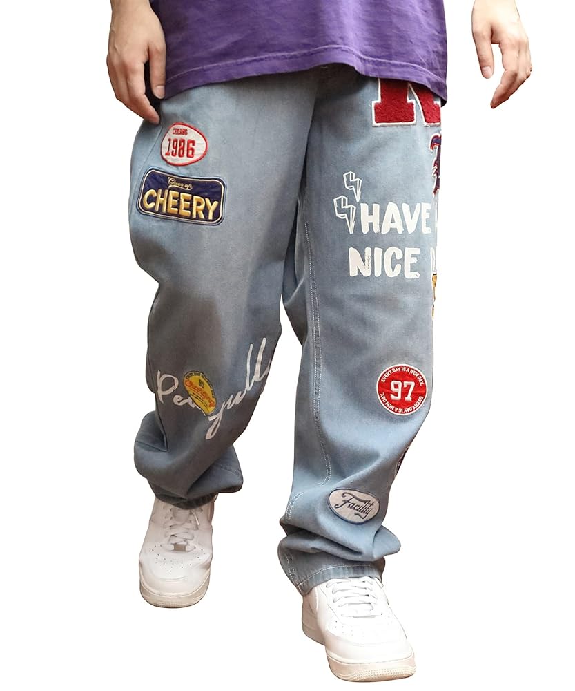 ★完売品★ウエストロゴワイドデニムパンツ 8（eight） ワイドデニム メンズ ワイド カラーパンツ デニム