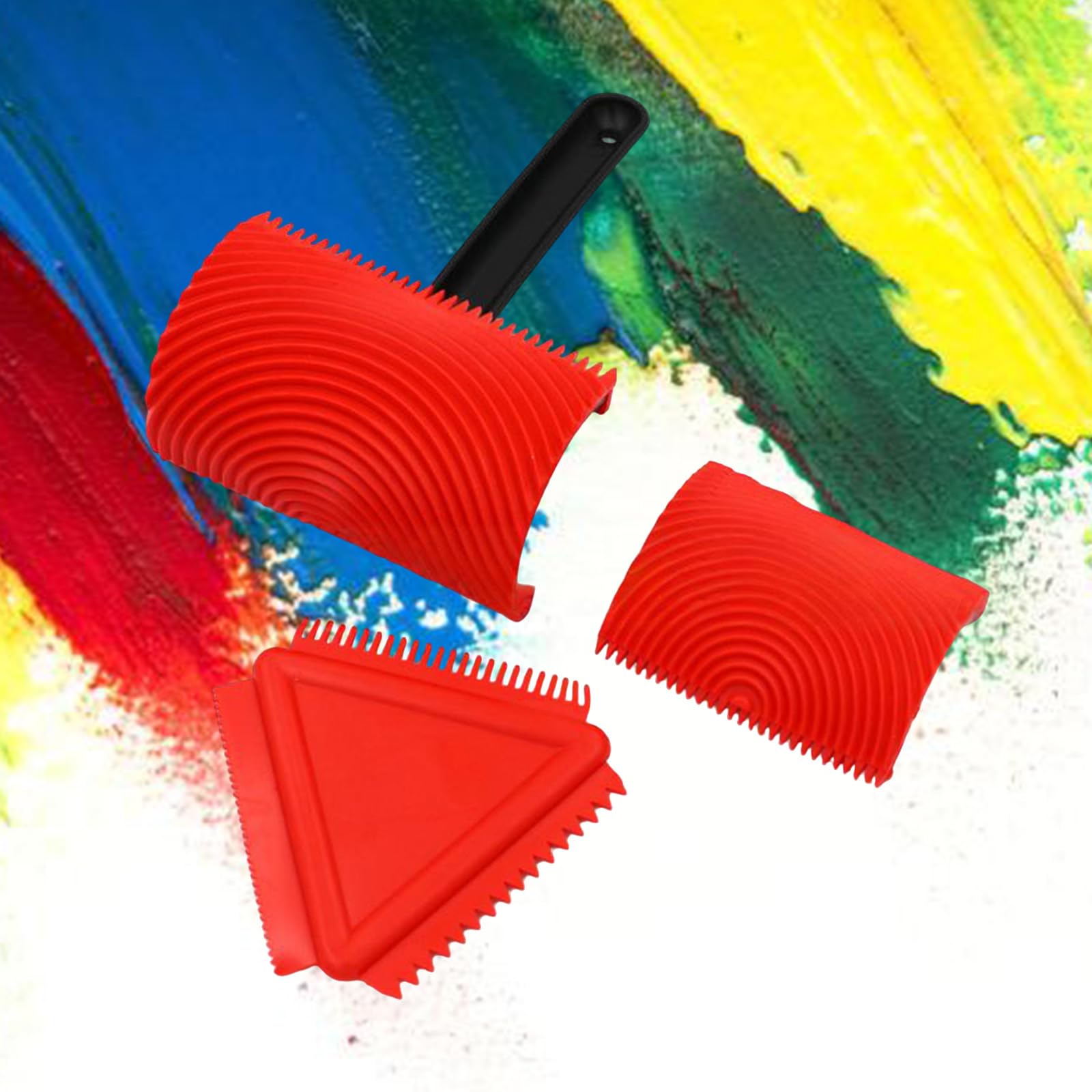 Strumento a rullo rimovibile facile da pulire con stampa a venature del legno h e accessori multiuso per pittura, ideale per artigianato con venature del legno e progetti fai da te