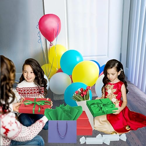 Miniatura 12 de 100 hojas de papel de seda kraft Artdly de 14 x 20 pulgadas, papel de regalo de estraza a granel para bodas, cumpleaños, proyectos de bricolaje