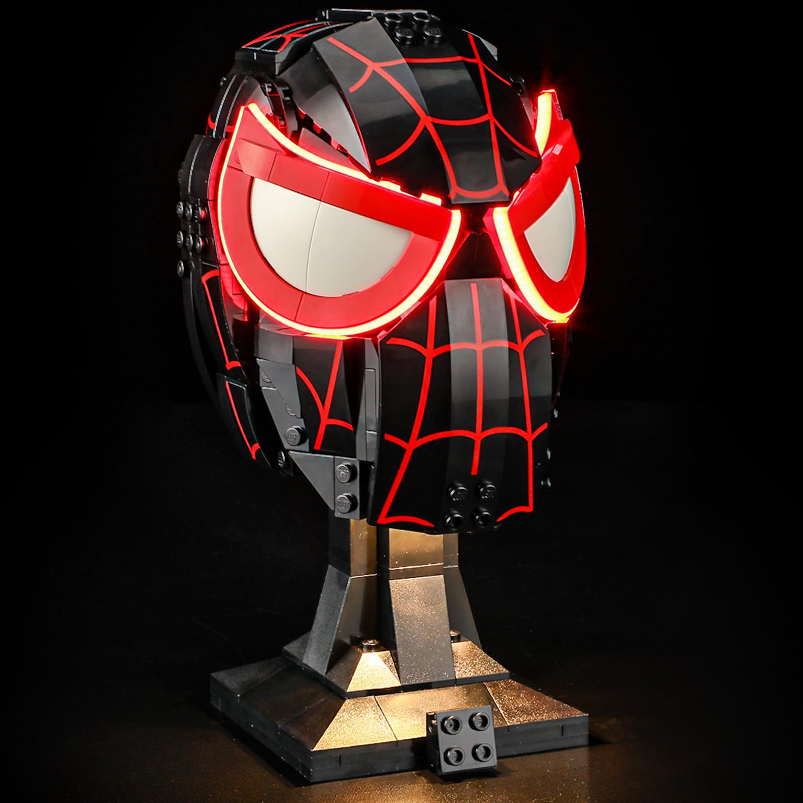 YEABRICKS LED Light for Lego-76329 Marvel Miles Morales' Mask Building Blocks Model (Lego Set NOT Included)