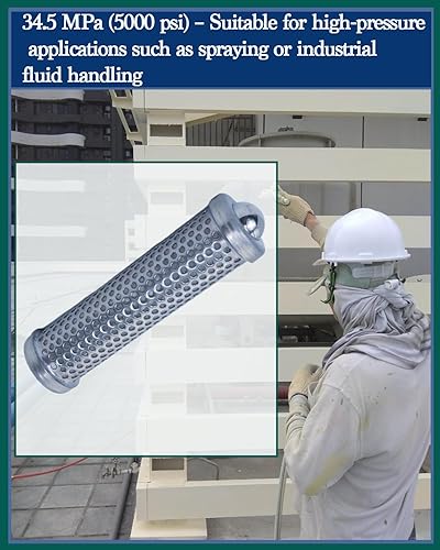 Miniatura 4 de Filtro colector de bomba 930-006 50 Mesh 5000 PSI con bola - Compatible con Titan PowrTwin 4900, 6900, 8900, 12000 Plus y PowrBeast 4700, 7700, 9700