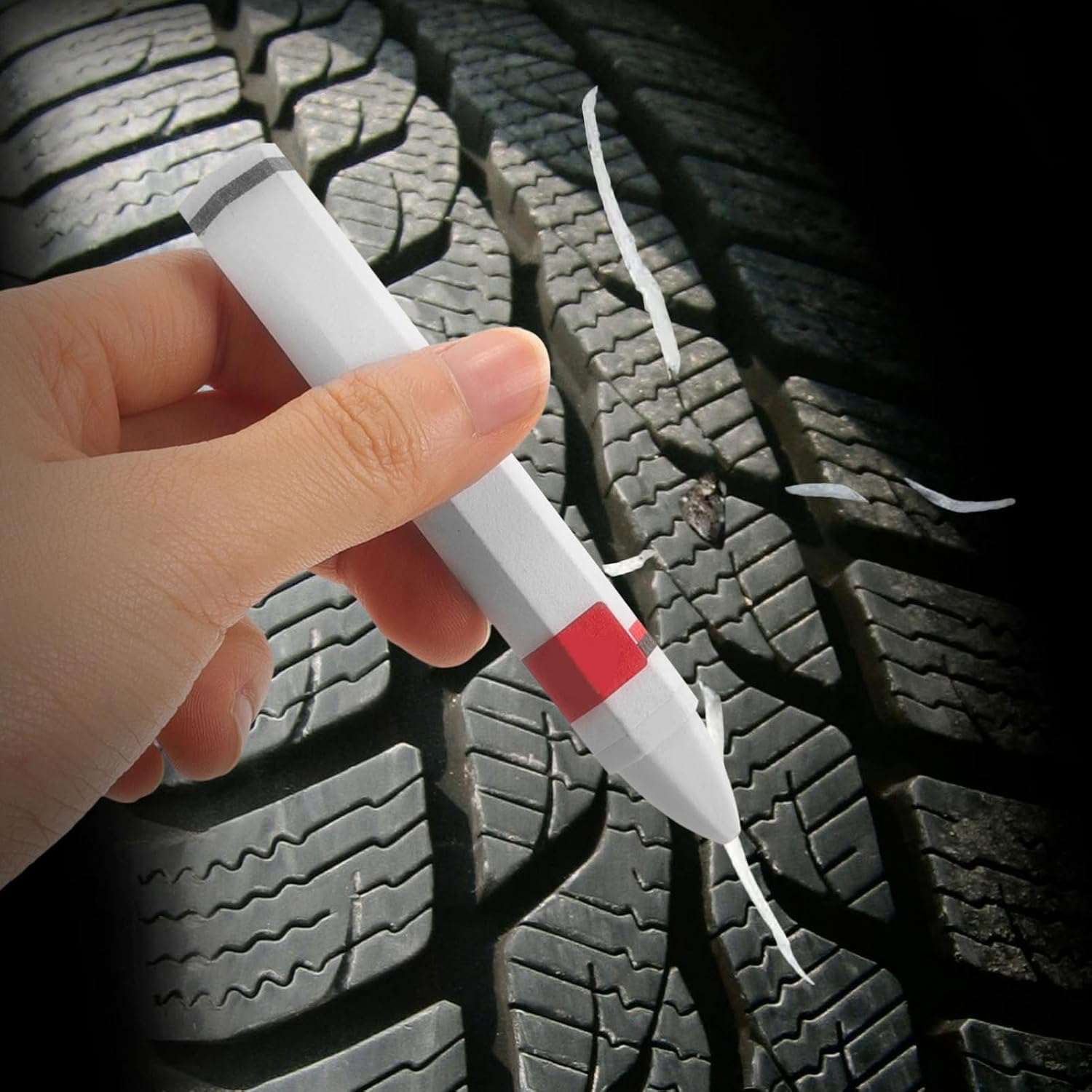 2pcs Car Supplies Tire Marking Pens Tire Repair Marker Pens Marker for Car White
