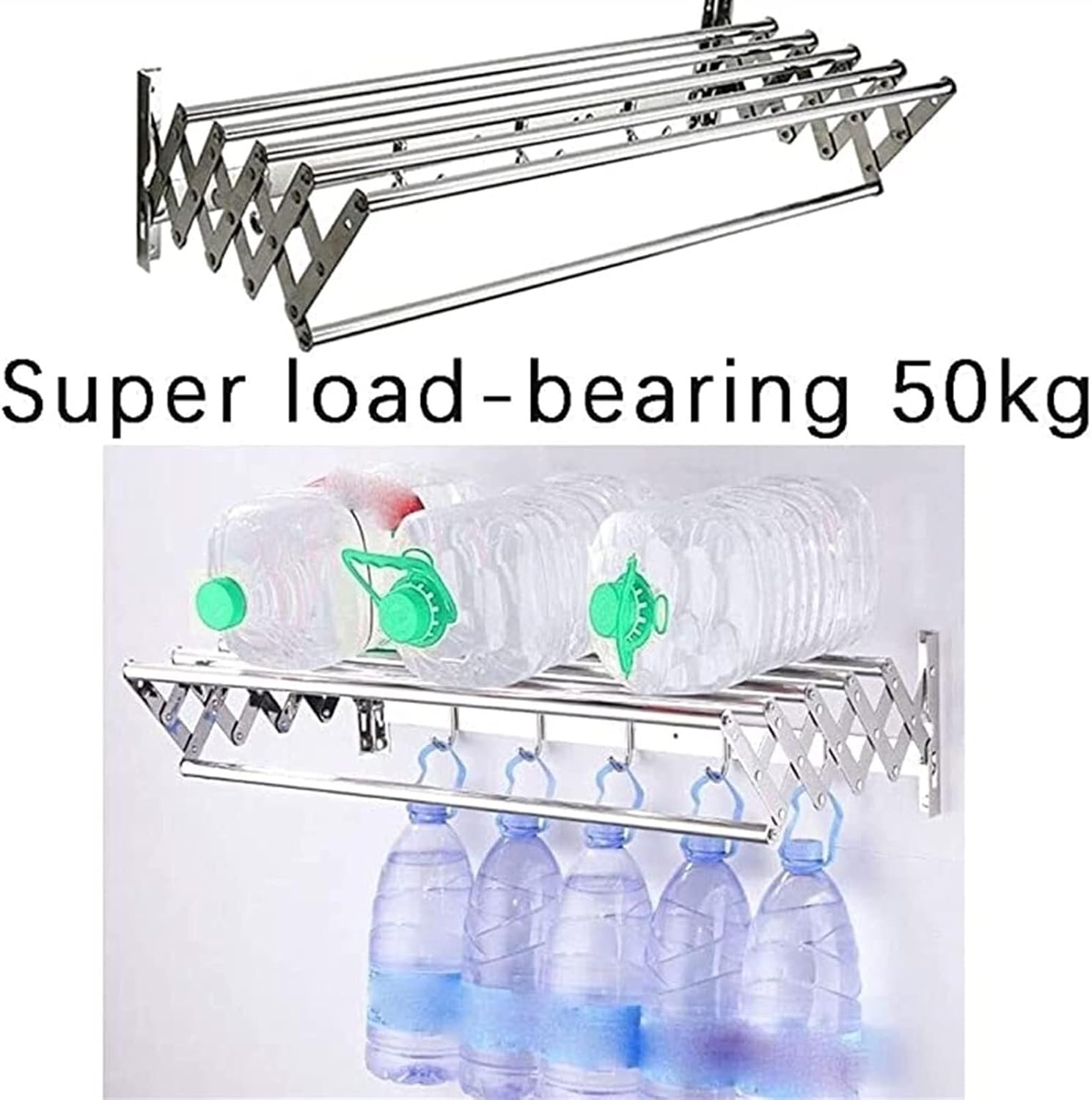 F Retractable Wall Mounted Clothes Drying Rack for Laundry Room Decoration Folding Hangers Airer for Clothing Space Saving and Fashionable 70Cm/27.6In,One Color-40cm