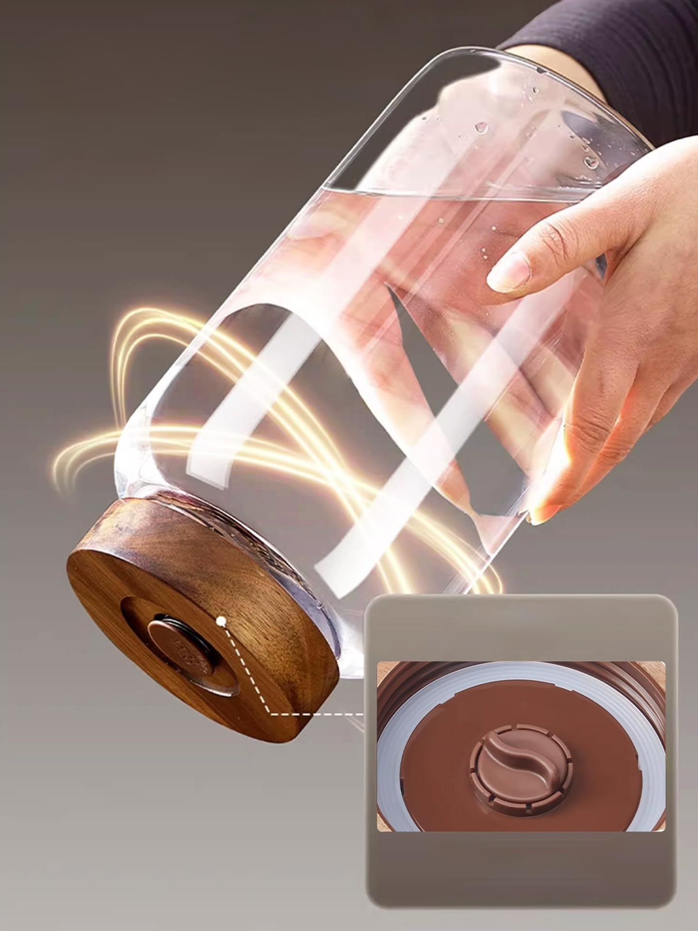 ZSZMFH 2-Pack 1-Gallon Fermentation Jars with 100% Airtight Screw Lids and 3 Airlocks - Wide Mouth Glass Jars with Measurement Marks for Sourdough Starters and Pickling