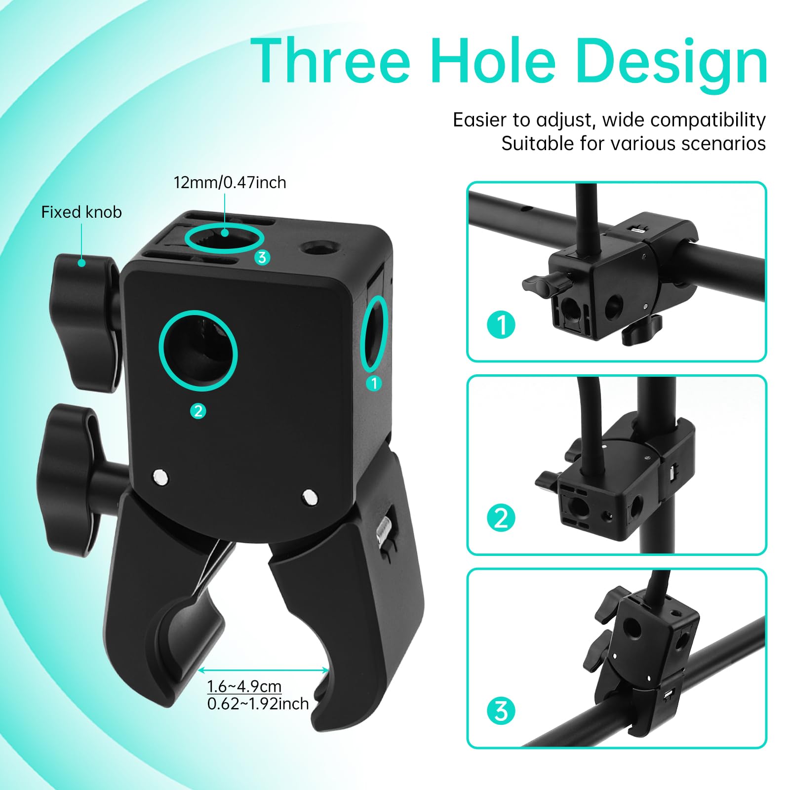 Soporte de micrófono de escritorio de 13 pulgadas, soporte de micrófono de cuello de cisne apto para Shure / AT2020 con 2 adaptadores y bridas para cables, brazo de micrófono flexible