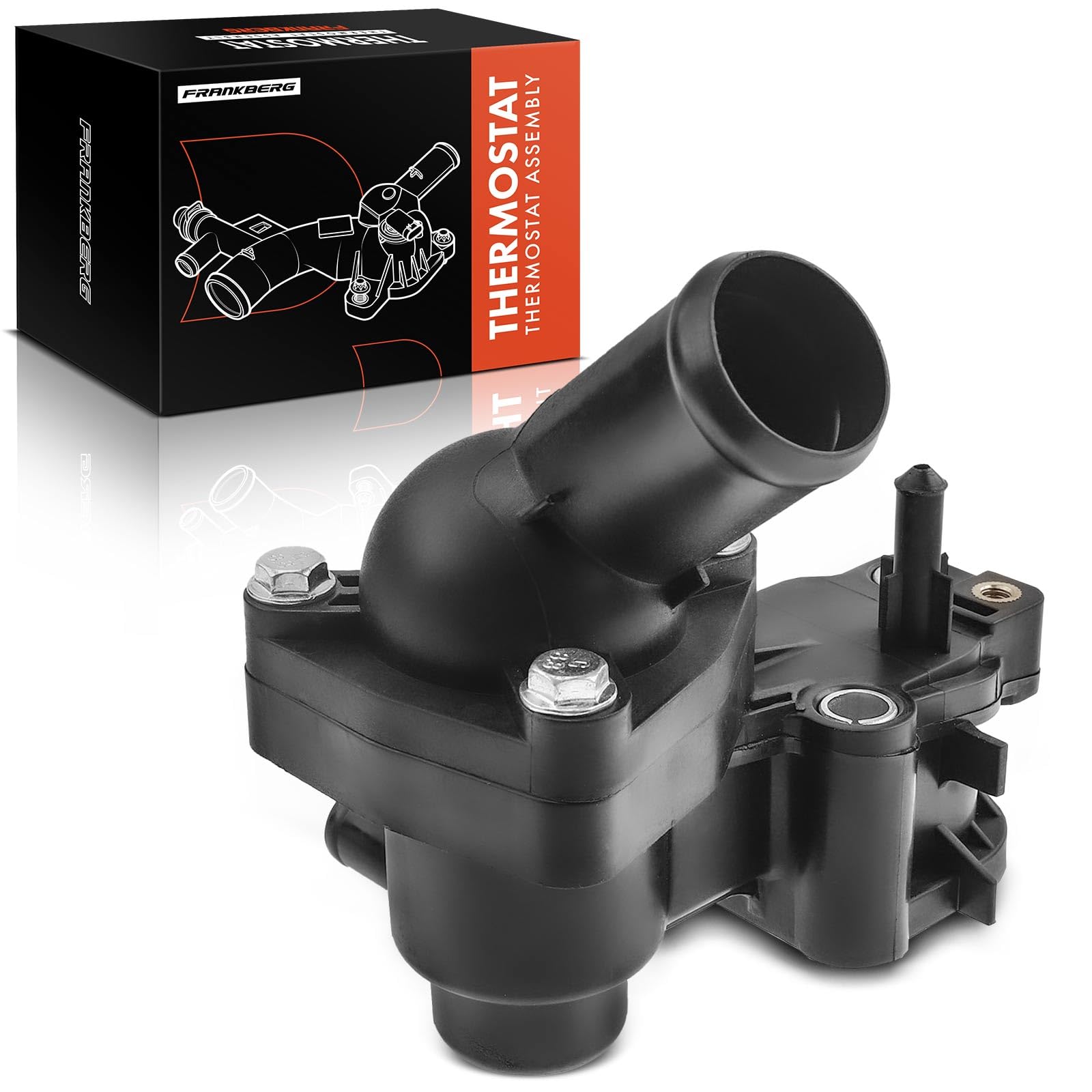 Frankberg Termostato de refrigerante 1198060 | Compatible con: Galaxy WA6, Torneo Focus II DA DS FFS, Mondeo IV BA7, Focus II Saloon DB DH FCH, Focus II DA DP HCP