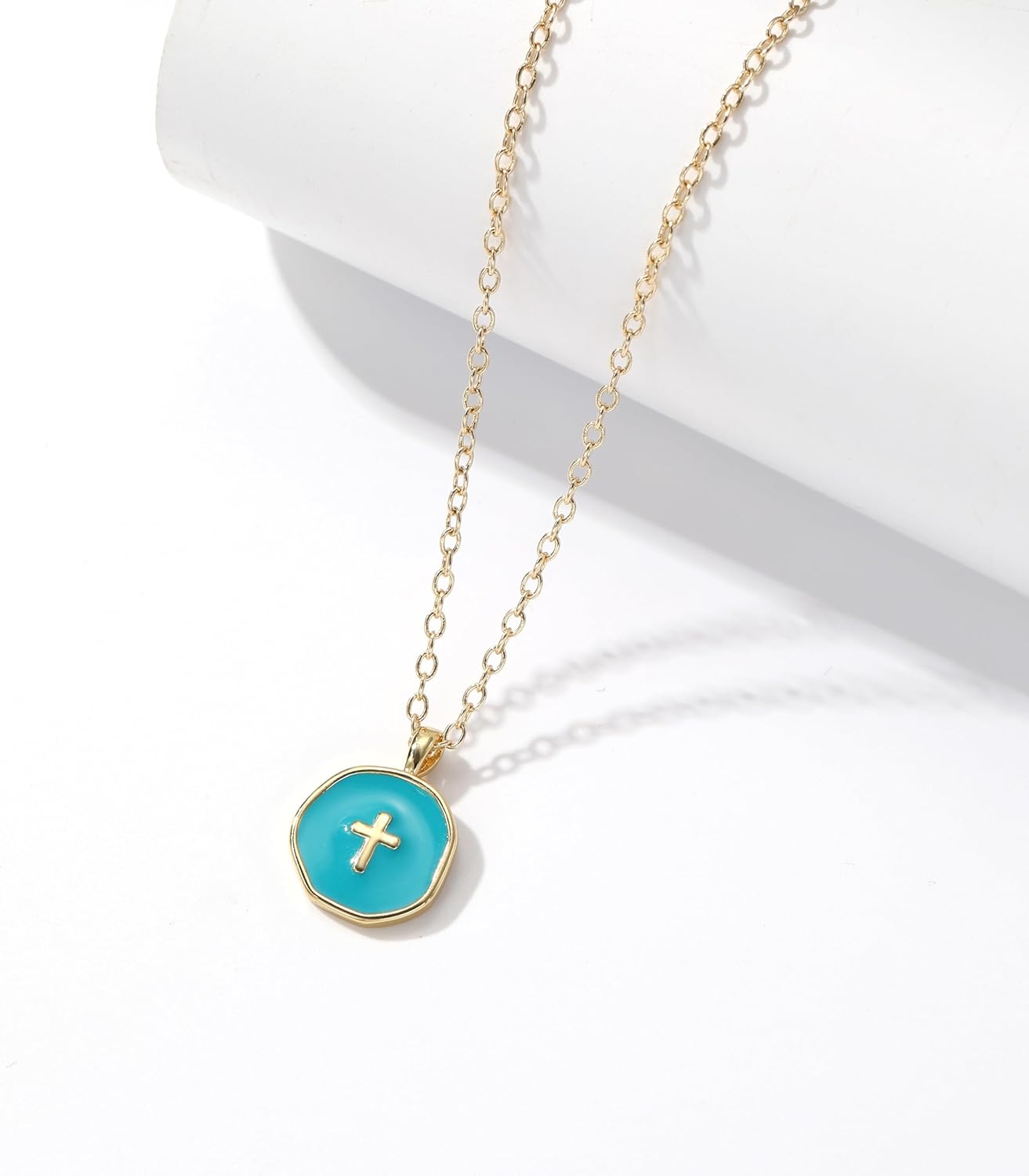 Colorful Cross Necklace for Women Girls, Valentines Day | Birthday | First Communion | Christmas Gift | Easter Gifts - Image 3