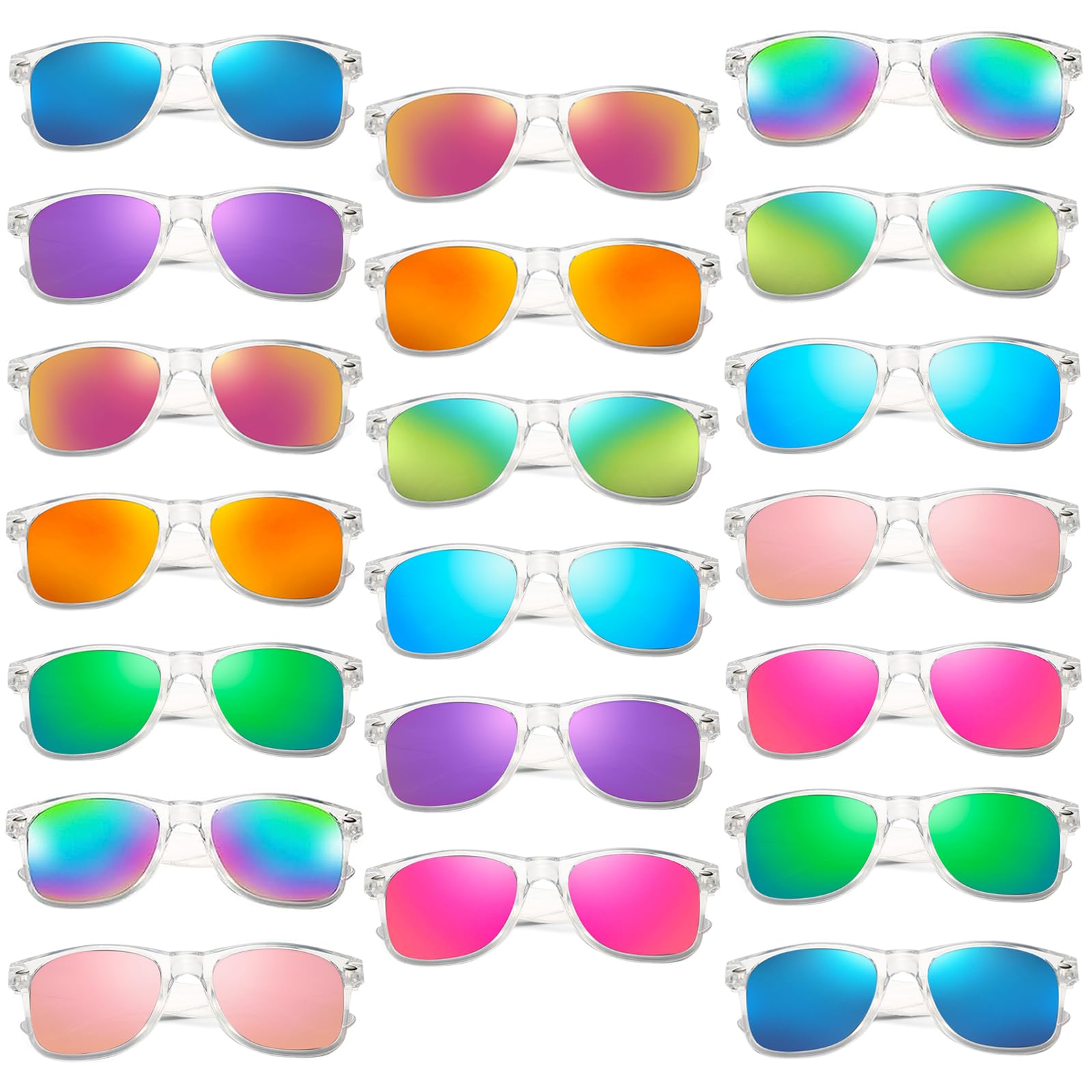 SUNOVELTIES 20 Pack Colored Sunglasses