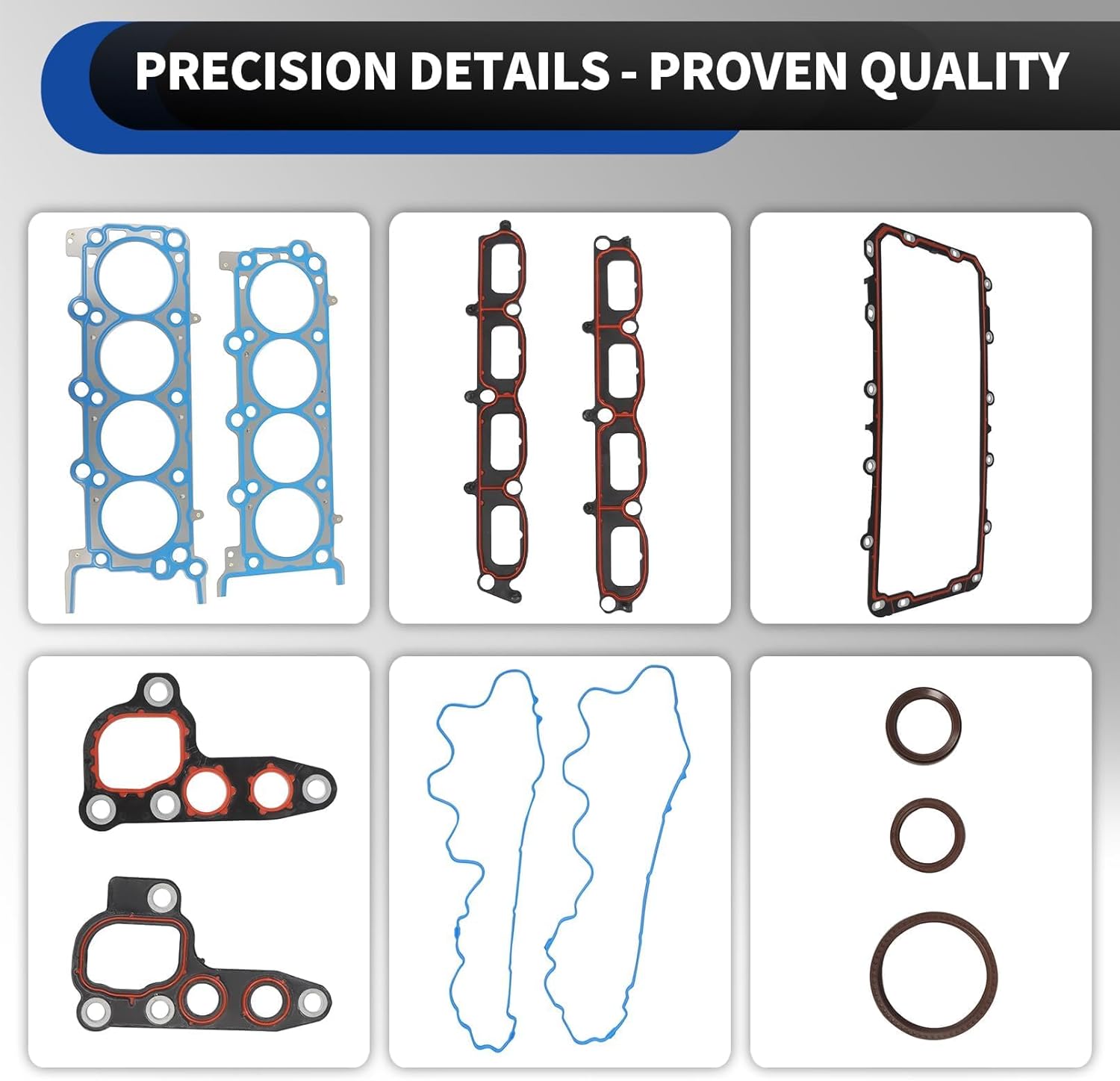 Engine Cylinder Head Gasket Set 5.4L Compatible with F-Series 150 250 350 2004-2006 Expedition Navigator 2005-2006 HS26306PT CS9790-5