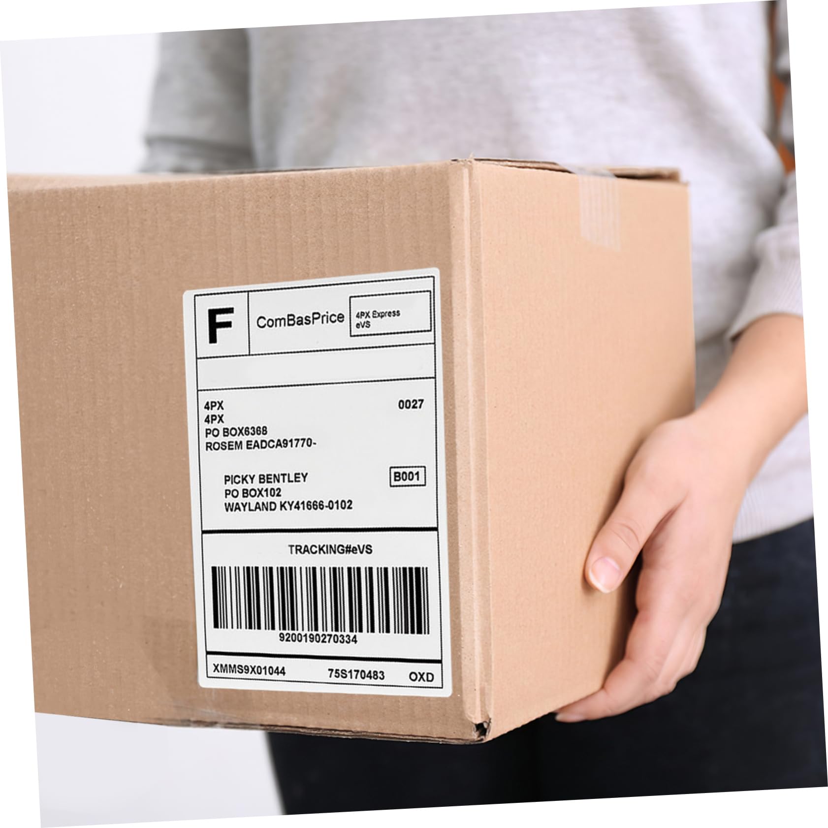 500 Stück Thermodirekt Versandetiketten Selbstklebend 100x150mm Thermopapier mit Perforation Starke Haftung Langlebig für Thermodrucker Versand Verpackung