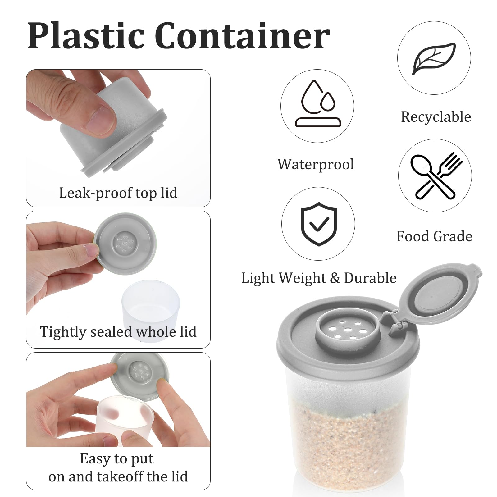 Shaker Per Sale E Pepe Da Viaggio | Piccoli, Ermetici E Ricaricabili | Ideali Per Picnic E Campeggio - Foto 10