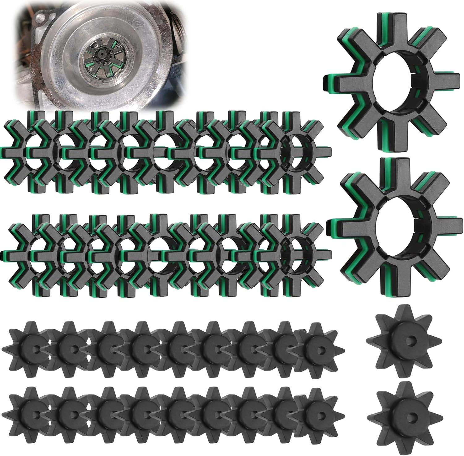 45254-28040 Electric Power Steering Coupler Bushing Kit, Motor Shaft Rubber Damper Replaces 45253-28130 (20)