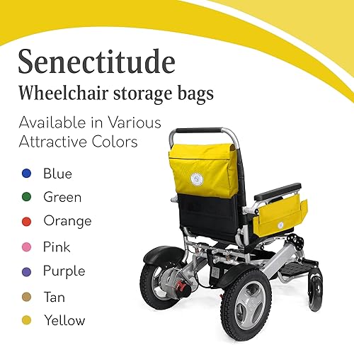 Miniatura 2 de Accesorios para sillas de ruedas para adultos  2 bolsas  Bolsas de andador  Bolsas con ruedas  Accesorios de andador para agua, teléfono, dulces