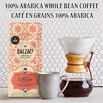 Balzac’s Coffee Roasters - Espresso Blend | Fairtrade Organic | 100% Arabica Whole Bean Coffee | Medium Roast | Velvety & Smooth | 340G, 12OZ. (Pack of 6)…