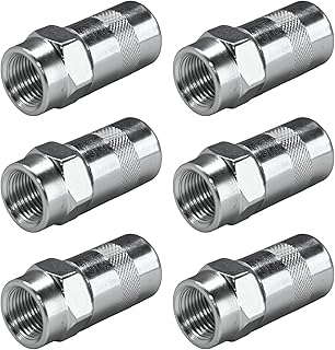 6 PCS Grease Gun Nozzle Tip, 1/8" NPT Threads Carbon Steel Grease Gun Coupler Tips Replacement, High Pressure Grease Nozzle Fitting Nipple Lubrication Accessories for Most Vehicles
