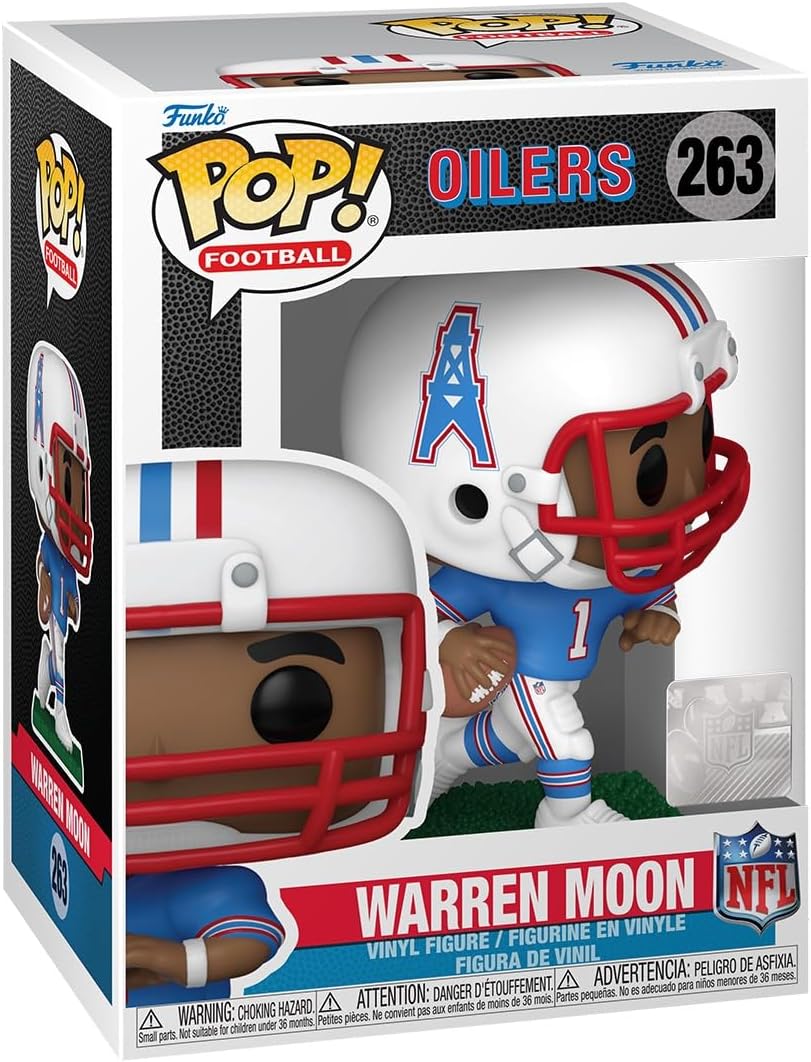 Funko POP NFL: Oilers - Warren Moon - Collectable Vinyl Figure - Gift Idea - Official Merchandise - for Kids & Adults - Sports Fans - Model Figure for Collectors and Display