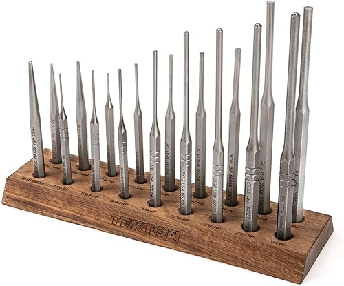 TEKTON 66564 Juego de punzones de armero 18 piezas