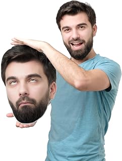 1 Pc, Custom Big Head with Your Photo | Fun Face Cardboard Cutout, Big Heads on Stick, Life Size face on a Stick | Upload Your Own Photo, Custom Cutout Big Face Stick