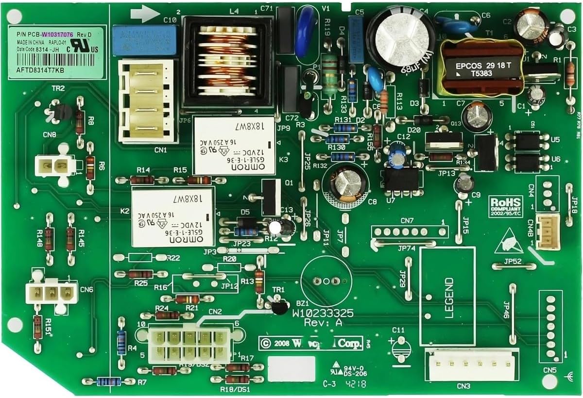 WPW10317076 W10317076 for Jenn-Air KitchenAid Whirlpool Refrigerator Control Board#used #tested